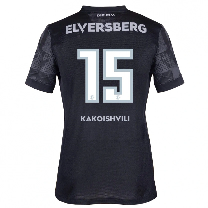 Danxen Men Dimitri Kakoishvili #15 Black Gray Away Jersey 2025/26 T-Shirt