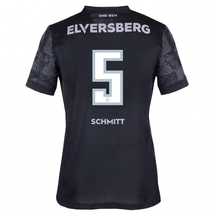 Danxen Men Leon Schmitt #5 Black Gray Away Jersey 2025/26 T-Shirt