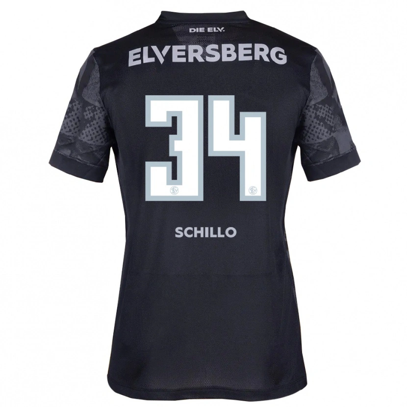 Danxen Men Hannah Schillo #34 Black Gray Away Jersey 2025/26 T-Shirt