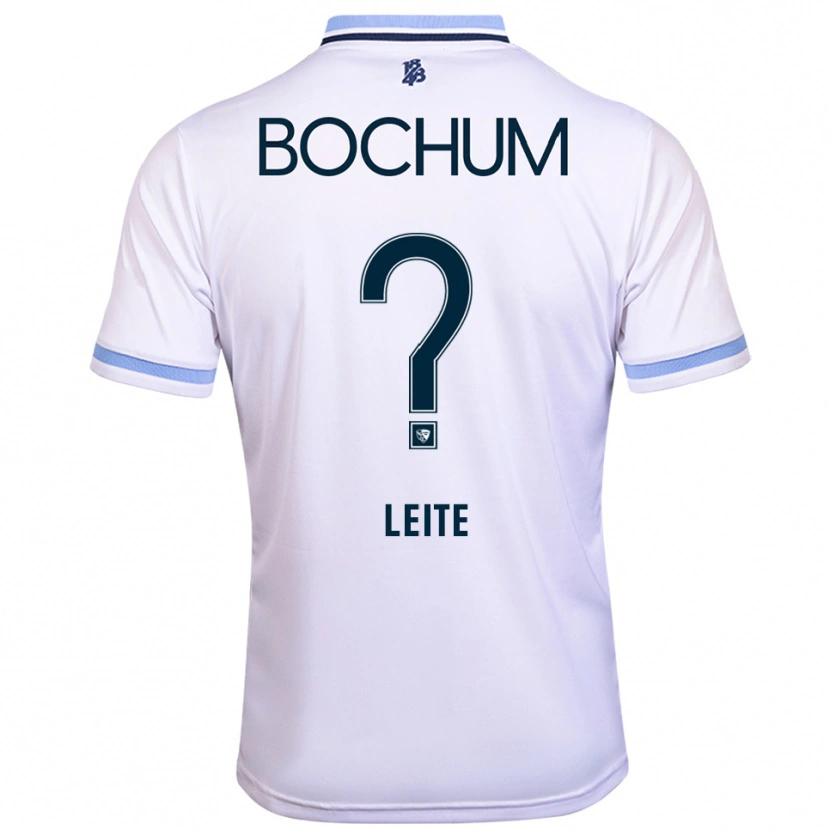 Danxen Men Ana Leite #0 White Sky Blue Away Jersey 2025/26 T-Shirt