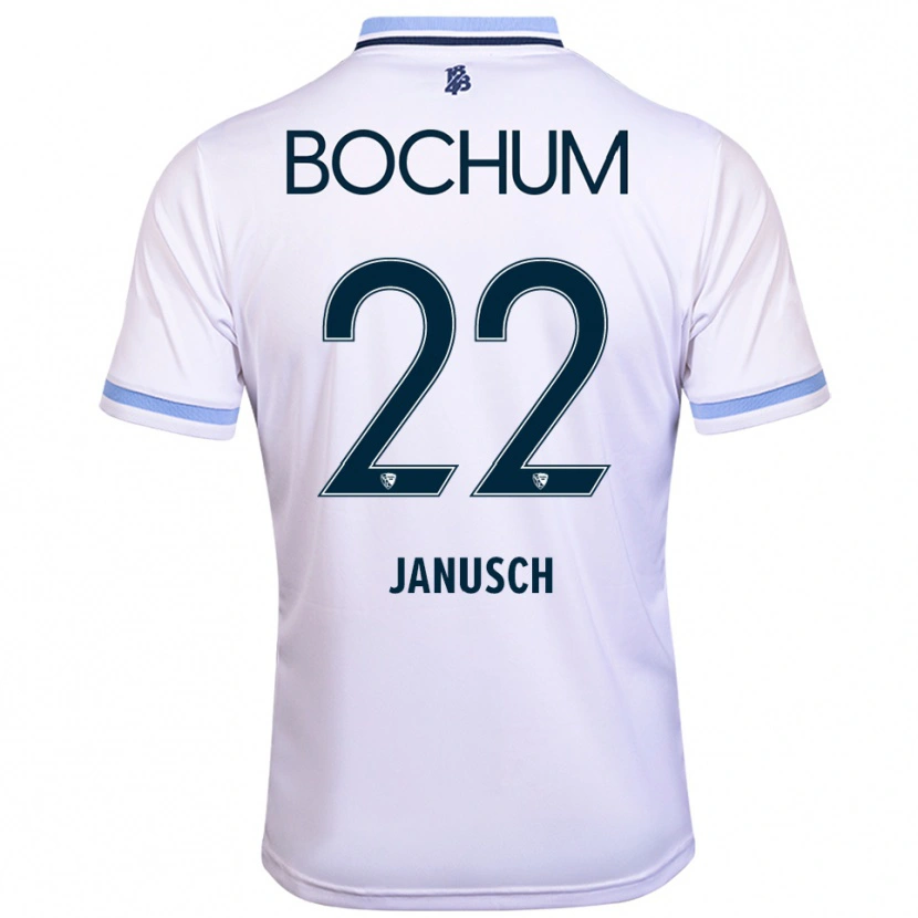 Danxen Men Thees Janusch #22 White Sky Blue Away Jersey 2025/26 T-Shirt