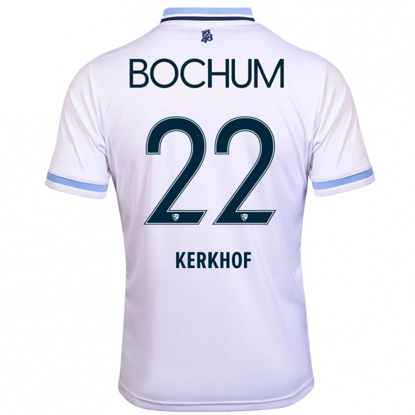 Danxen Men Nina Kerkhof #22 White Sky Blue Away Jersey 2025/26 T-Shirt