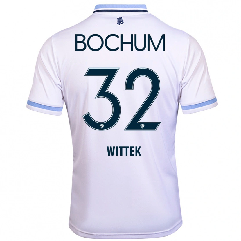 Danxen Men Maximilian Wittek #32 White Sky Blue Away Jersey 2025/26 T-Shirt