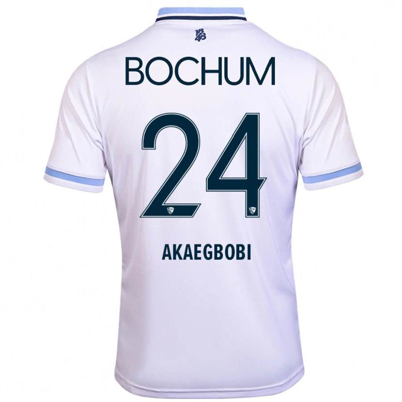 Danxen Men Jonathan Akaegbobi #24 White Sky Blue Away Jersey 2025/26 T-Shirt