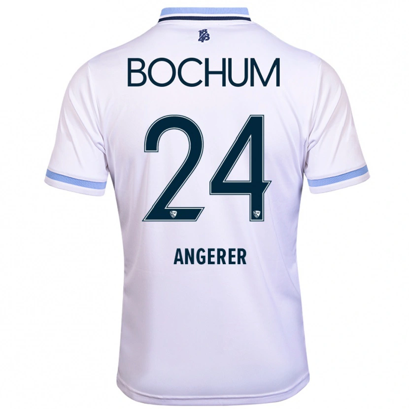 Danxen Men Alina Angerer #24 White Sky Blue Away Jersey 2025/26 T-Shirt