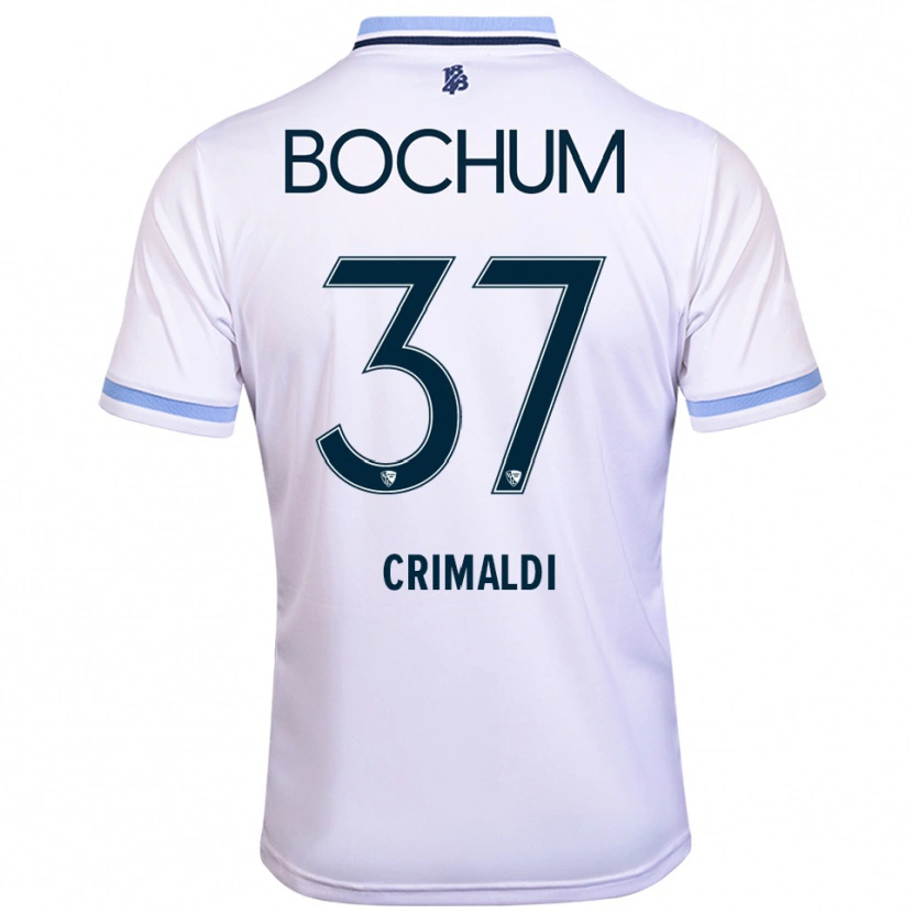 Danxen Men Alessandro Crimaldi #37 White Sky Blue Away Jersey 2025/26 T-Shirt