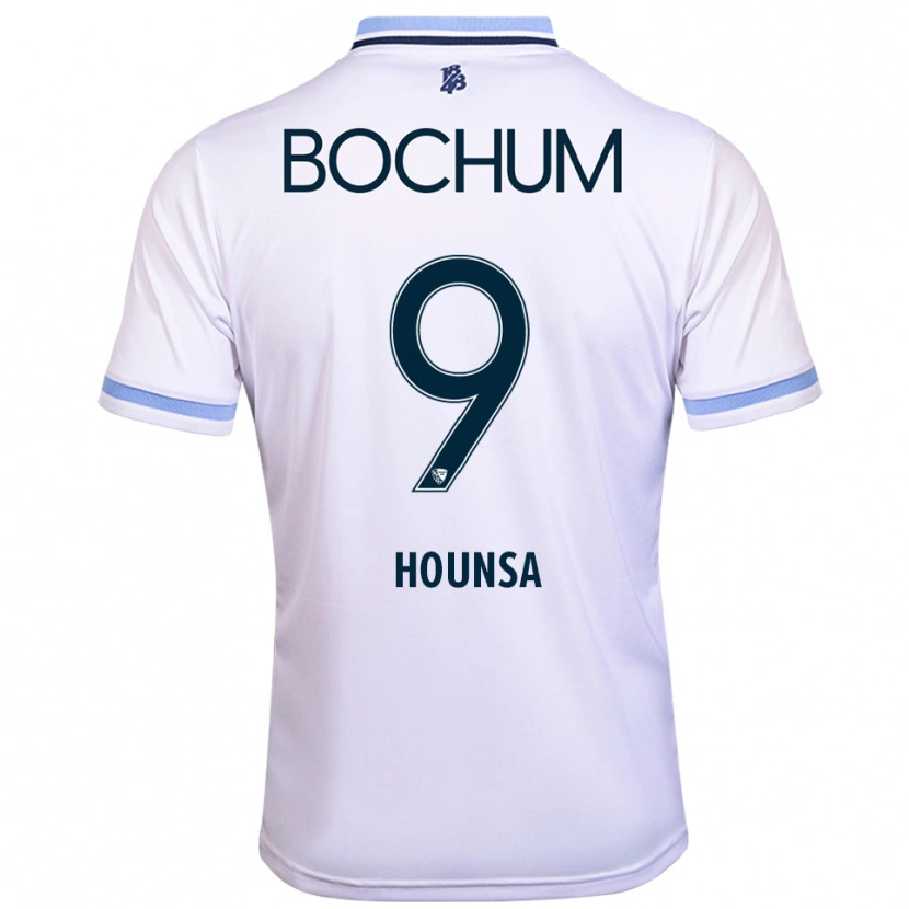 Danxen Men Eligius Hounsa #9 White Sky Blue Away Jersey 2025/26 T-Shirt