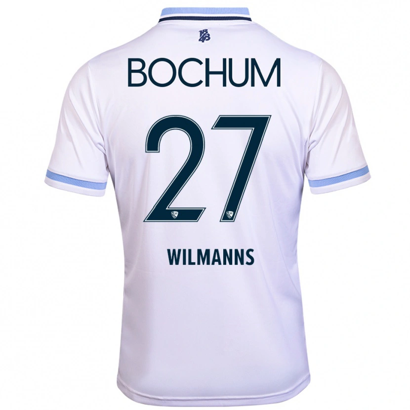Danxen Men Anjo Wilmanns #27 White Sky Blue Away Jersey 2025/26 T-Shirt