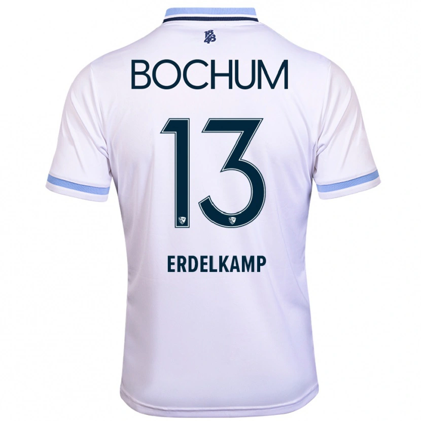 Danxen Men Luca Erdelkamp #13 White Sky Blue Away Jersey 2025/26 T-Shirt