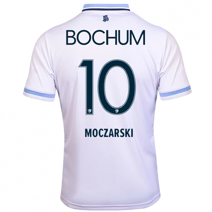 Danxen Men Anna Moczarski #10 White Sky Blue Away Jersey 2025/26 T-Shirt