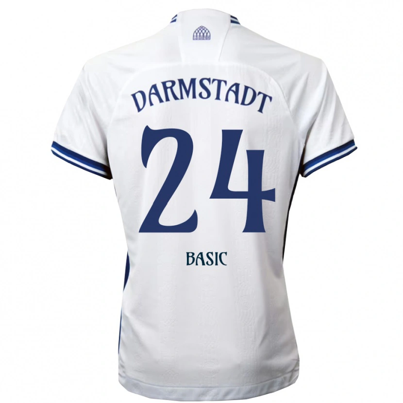 Danxen Men Benjamin Basic #24 White Blue Away Jersey 2025/26 T-Shirt