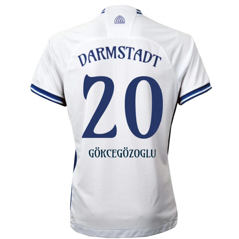 Danxen Men Musa Gökcegözoglu #20 White Blue Away Jersey 2025/26 T-Shirt