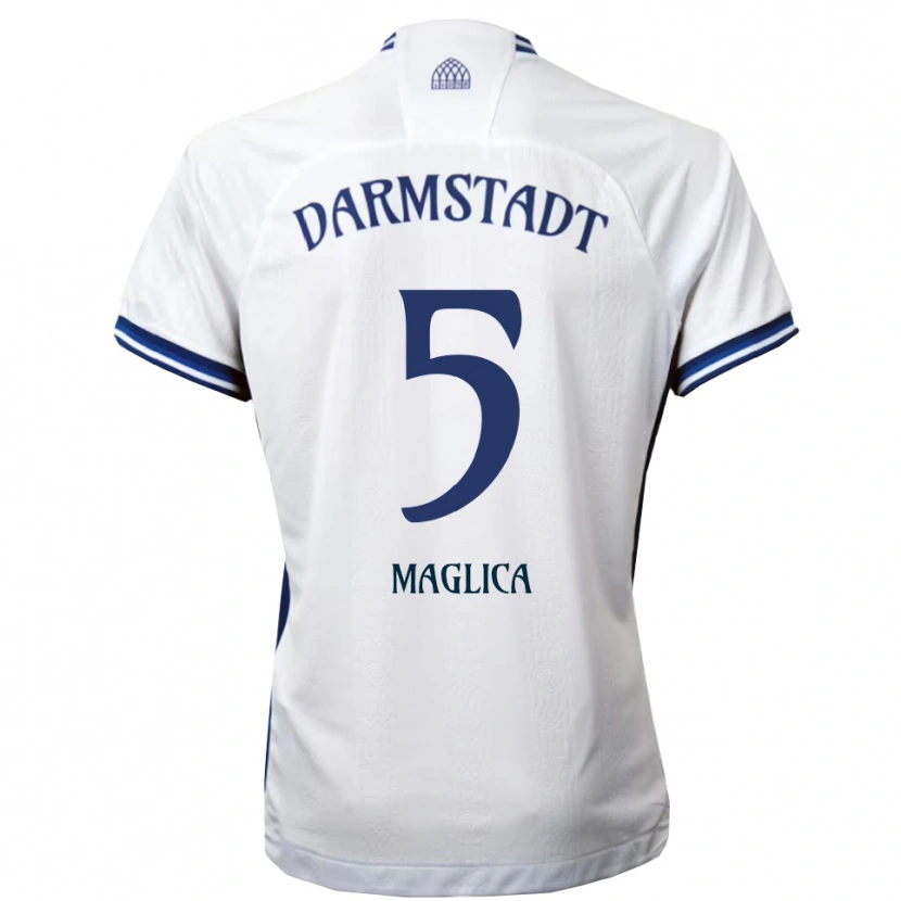 Danxen Men Matej Maglica #5 White Blue Away Jersey 2025/26 T-Shirt