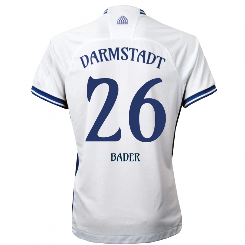 Danxen Men Matthias Bader #26 White Blue Away Jersey 2025/26 T-Shirt