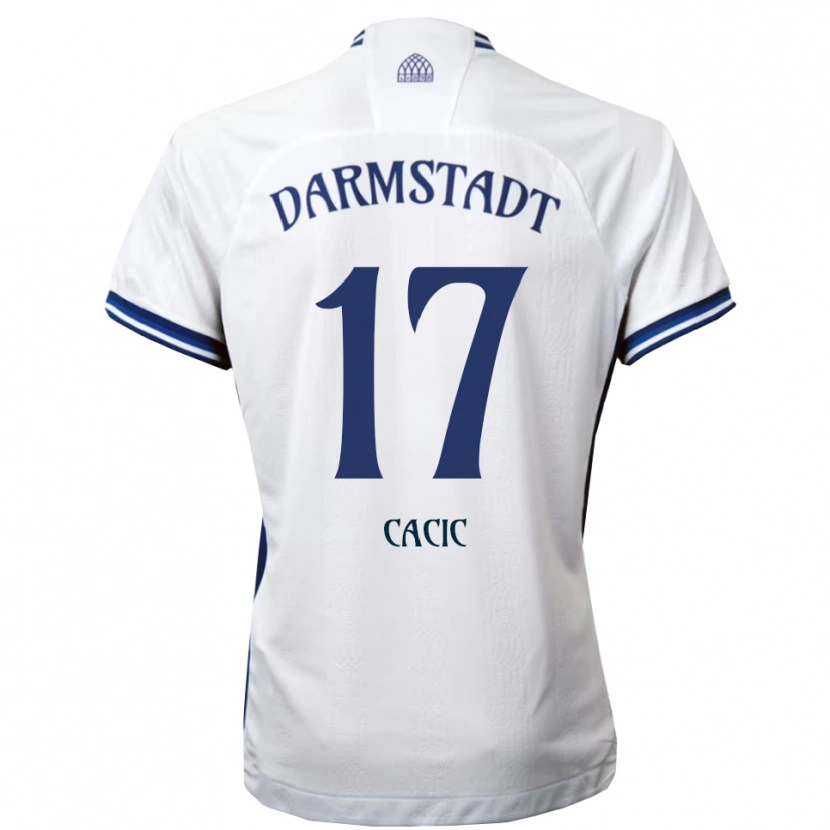 Danxen Men Antonio Cacic #17 White Blue Away Jersey 2025/26 T-Shirt
