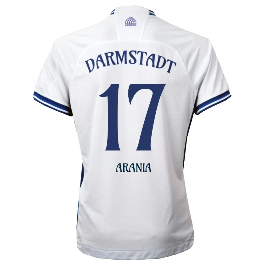 Danxen Men Asaf Arania #17 White Blue Away Jersey 2025/26 T-Shirt