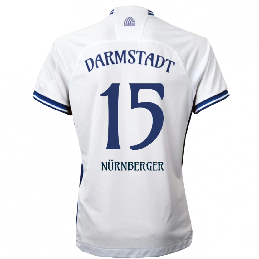 Danxen Men Fabian Nürnberger #15 White Blue Away Jersey 2025/26 T-Shirt