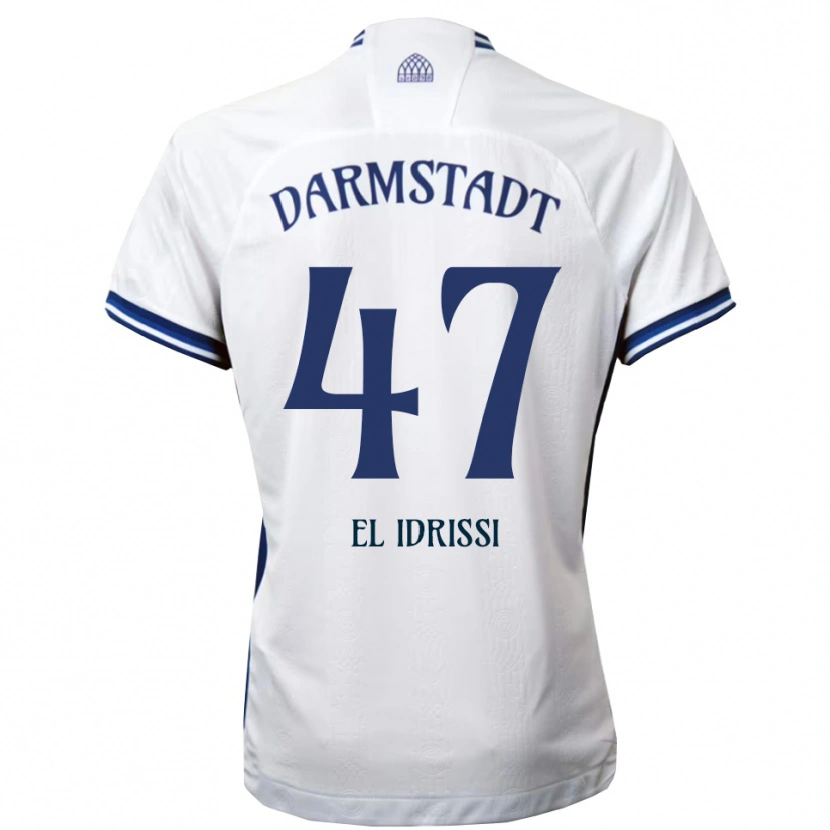 Danxen Men Othmane El Idrissi #47 White Blue Away Jersey 2025/26 T-Shirt