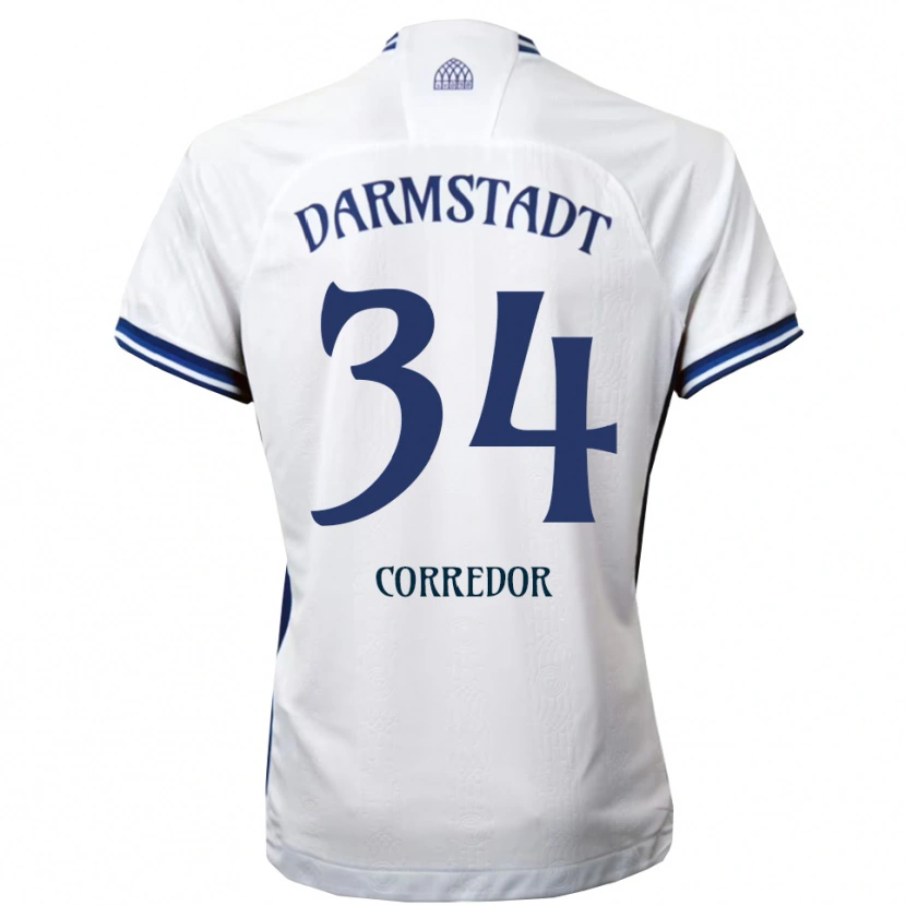 Danxen Men Killian Corredor #34 White Blue Away Jersey 2025/26 T-Shirt