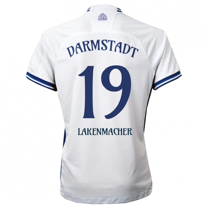 Danxen Men Fynn Lakenmacher #19 White Blue Away Jersey 2025/26 T-Shirt