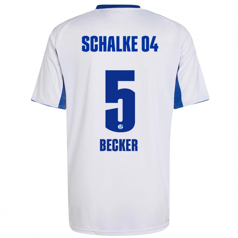 Danxen Men Timo Becker #5 White Blue Away Jersey 2025/26 T-Shirt