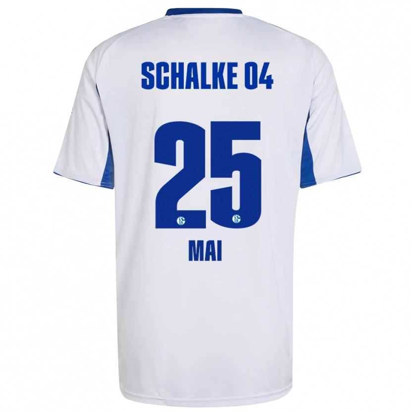 Danxen Men Carolin Mai #25 White Blue Away Jersey 2025/26 T-Shirt