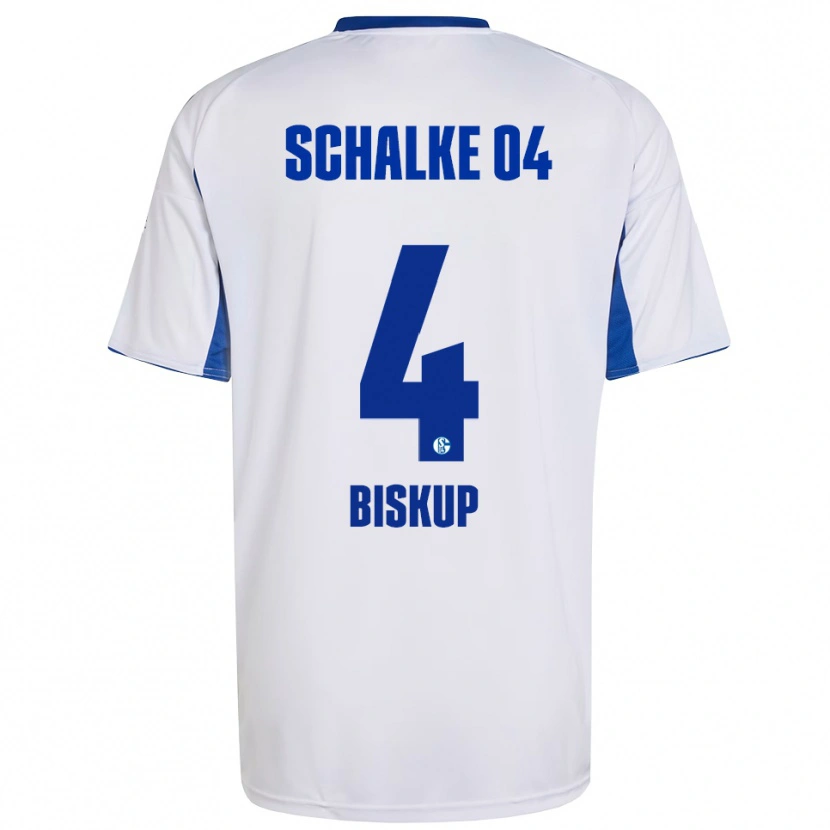 Danxen Men Michelle Biskup #4 White Blue Away Jersey 2025/26 T-Shirt