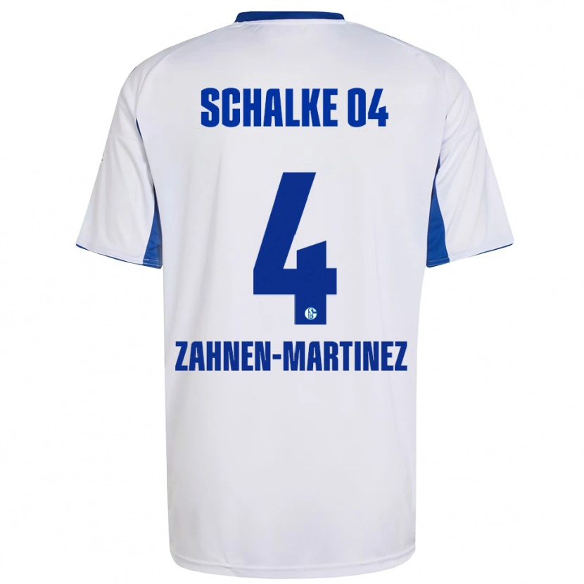 Danxen Men Pablo Zahnen-Martinez #4 White Blue Away Jersey 2025/26 T-Shirt