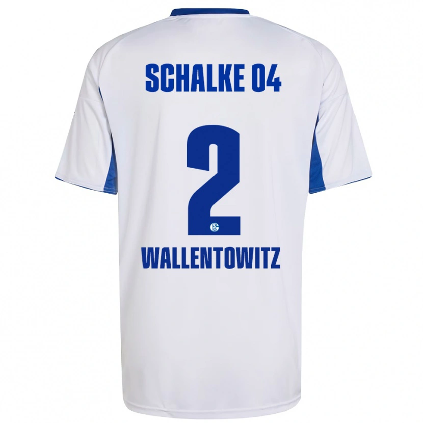 Danxen Men Mika Wallentowitz #2 White Blue Away Jersey 2025/26 T-Shirt