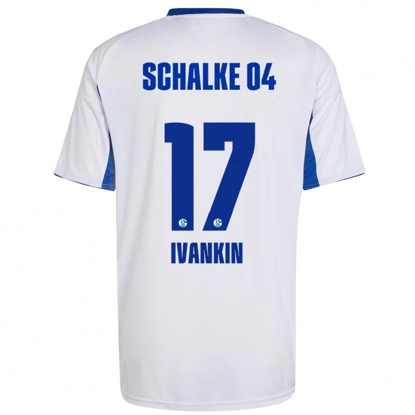 Danxen Men Alexander Ivankin #17 White Blue Away Jersey 2025/26 T-Shirt