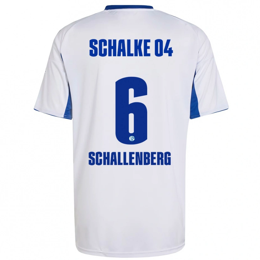 Danxen Men Ron Schallenberg #6 White Blue Away Jersey 2025/26 T-Shirt