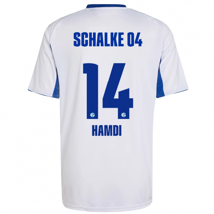 Danxen Men Hana Hamdi #14 White Blue Away Jersey 2025/26 T-Shirt