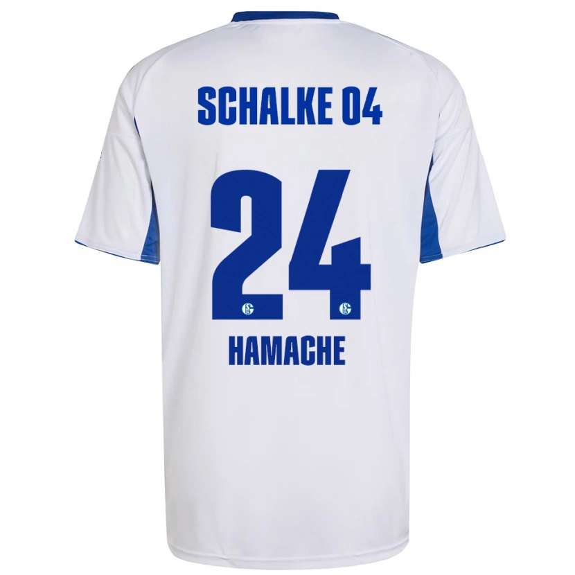 Danxen Men Ilyes Hamache #24 White Blue Away Jersey 2025/26 T-Shirt