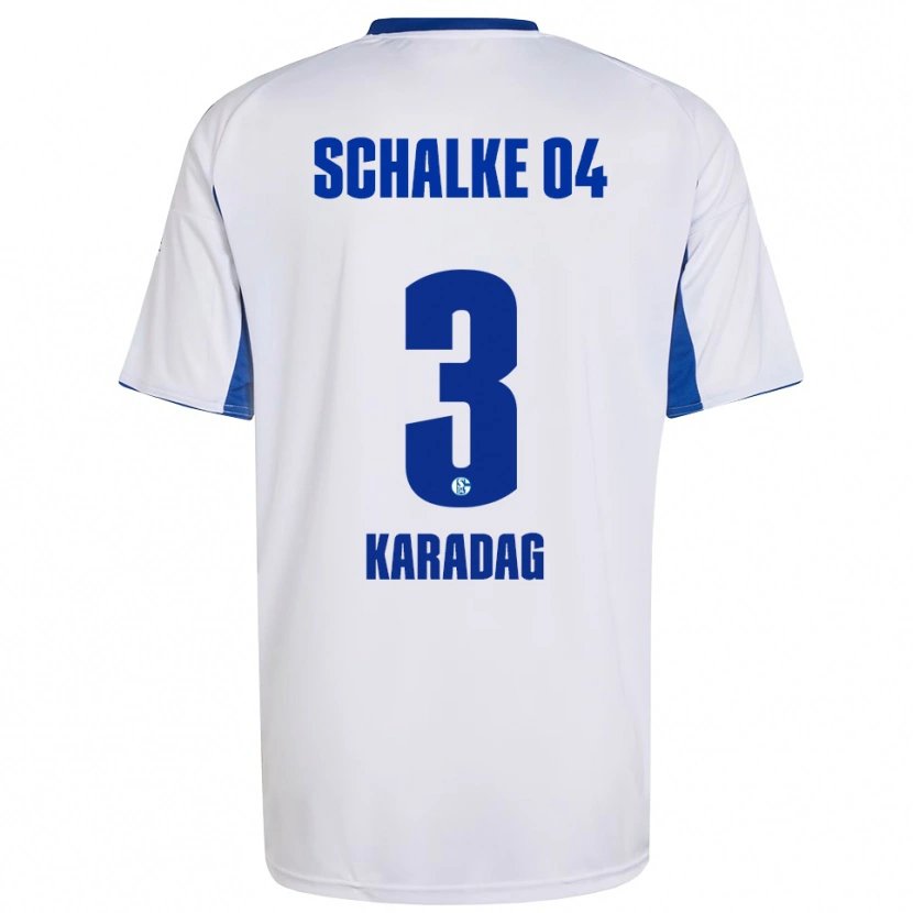 Danxen Men Meltem Karadag #3 White Blue Away Jersey 2025/26 T-Shirt