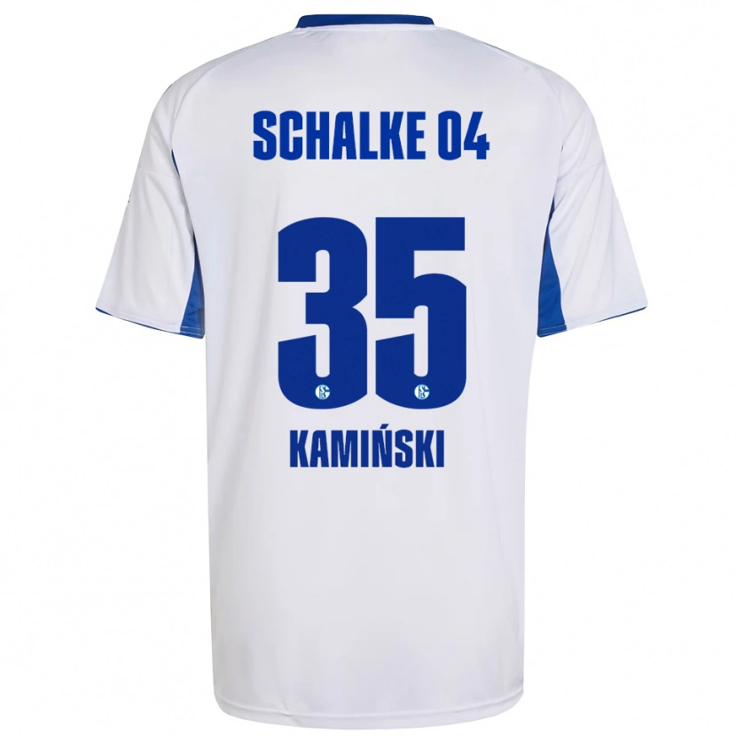 Danxen Men Marcin Kaminski #35 White Blue Away Jersey 2025/26 T-Shirt