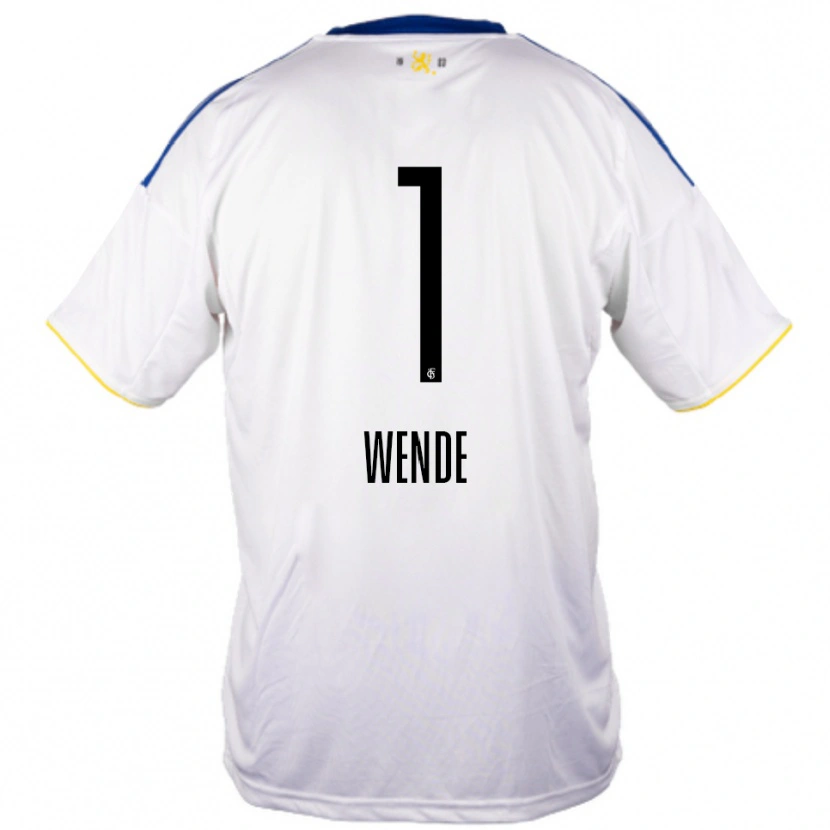 Danxen Men Johanna Wende #1 White Blue Yellow Away Jersey 2025/26 T-Shirt
