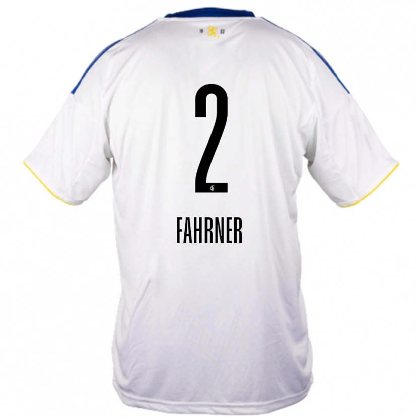Danxen Men Philip Fahrner #2 White Blue Yellow Away Jersey 2025/26 T-Shirt