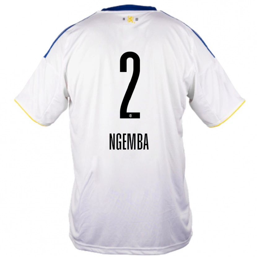 Danxen Men Dejan Ngemba #2 White Blue Yellow Away Jersey 2025/26 T-Shirt
