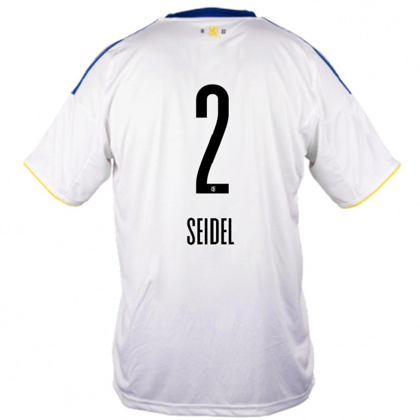 Danxen Men Jonas Seidel #2 White Blue Yellow Away Jersey 2025/26 T-Shirt