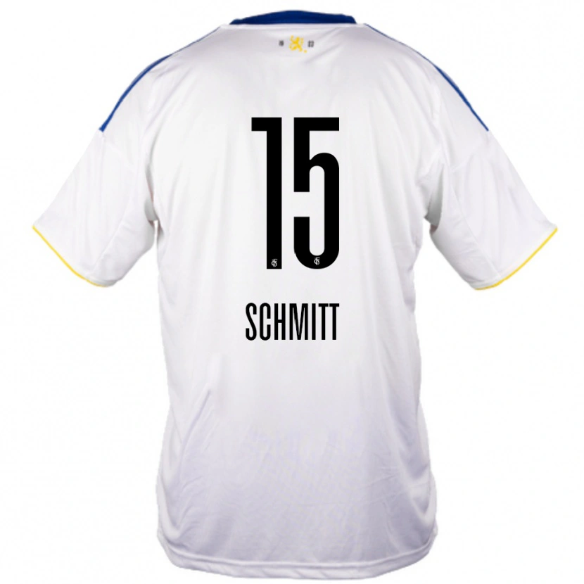 Danxen Men Madita Schmitt #15 White Blue Yellow Away Jersey 2025/26 T-Shirt