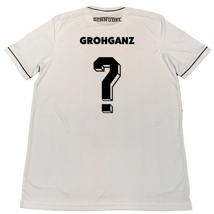 Danxen Men Maren Grohganz #0 White Black Away Jersey 2025/26 T-Shirt