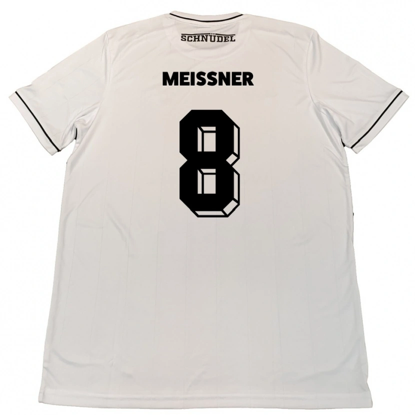Danxen Men Thomas Meißner #8 White Black Away Jersey 2025/26 T-Shirt