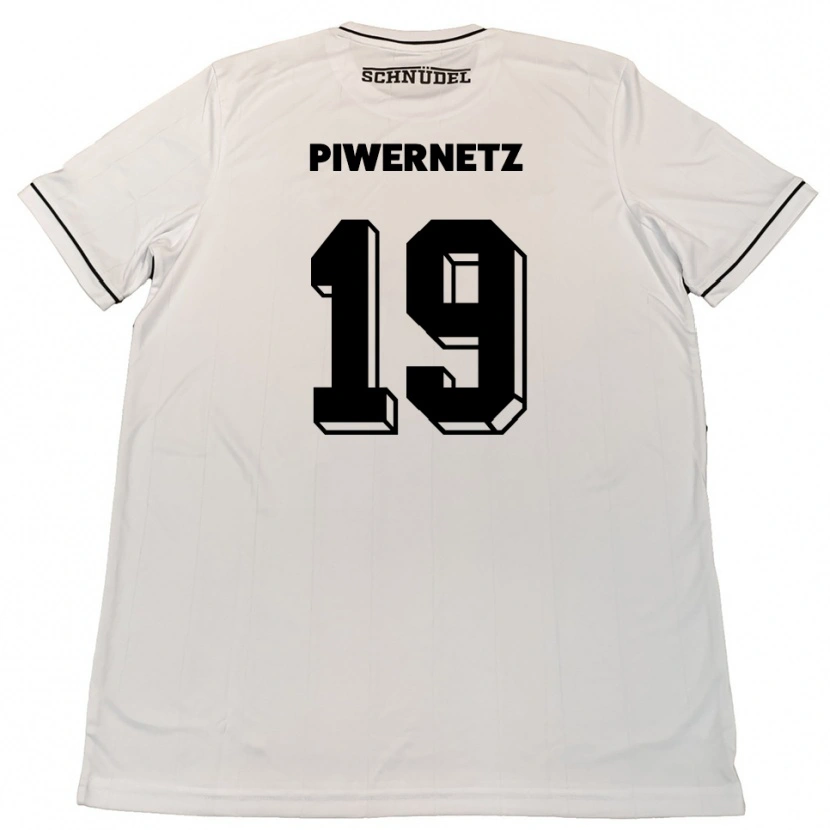 Danxen Men Nils Piwernetz #19 White Black Away Jersey 2025/26 T-Shirt
