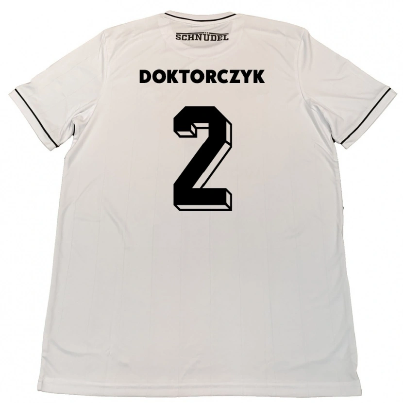 Danxen Men Nick Doktorczyk #2 White Black Away Jersey 2025/26 T-Shirt