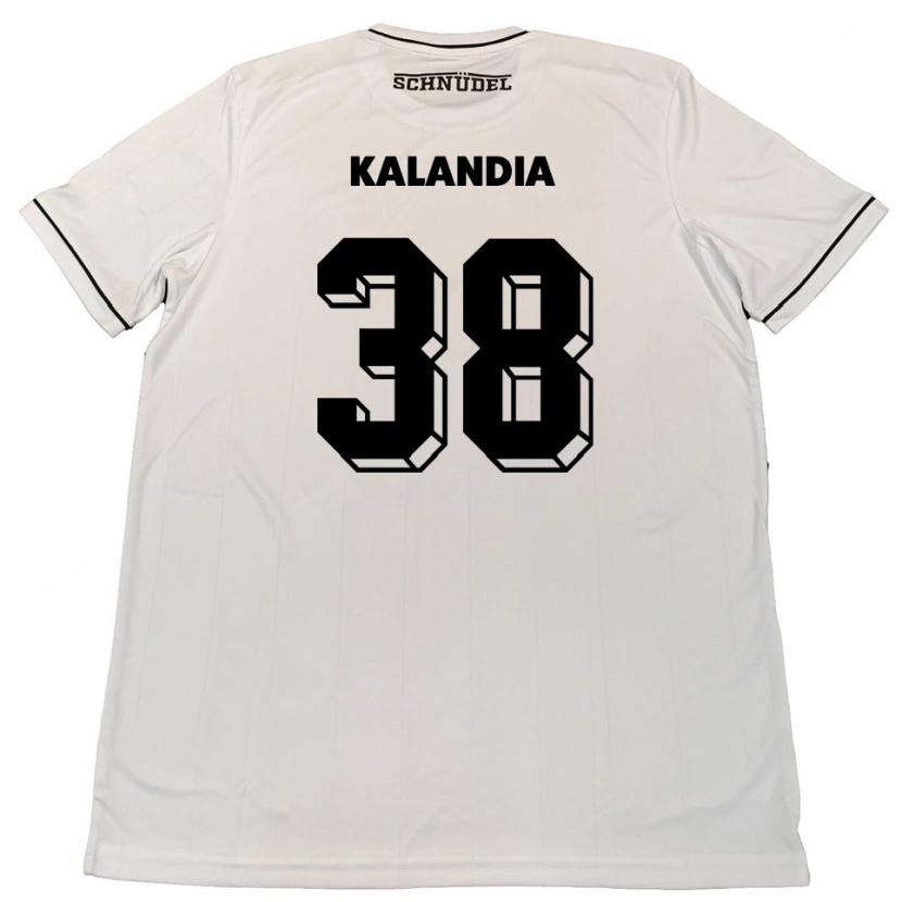 Danxen Men Luka Kalandia #38 White Black Away Jersey 2025/26 T-Shirt