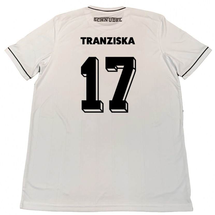 Danxen Men Jakob Tranziska #17 White Black Away Jersey 2025/26 T-Shirt