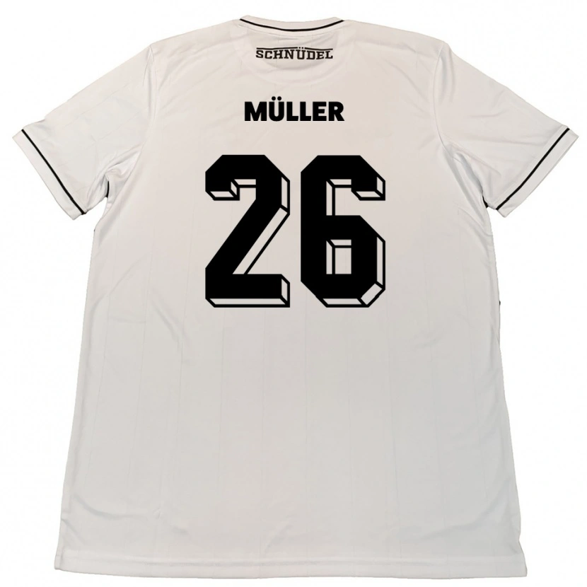 Danxen Men Maro Müller #26 White Black Away Jersey 2025/26 T-Shirt