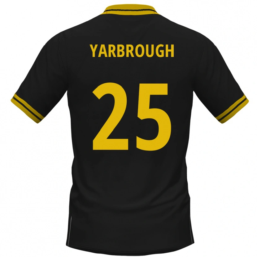 Danxen Men Lamar Yarbrough #25 Black Yellow Away Jersey 2025/26 T-Shirt