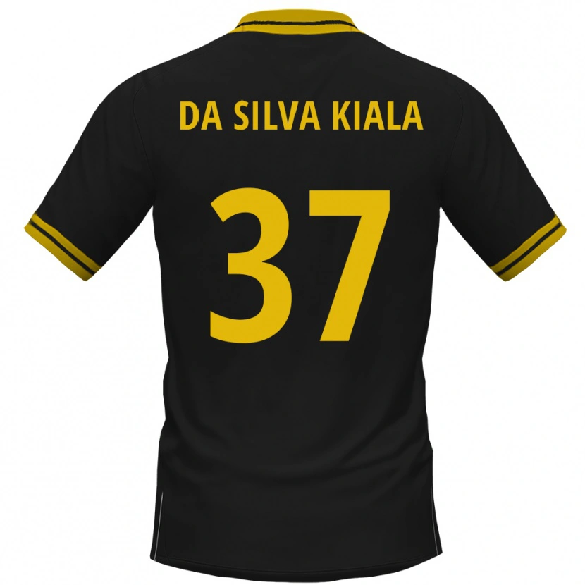 Danxen Men Joel Da Silva Kiala #37 Black Yellow Away Jersey 2025/26 T-Shirt
