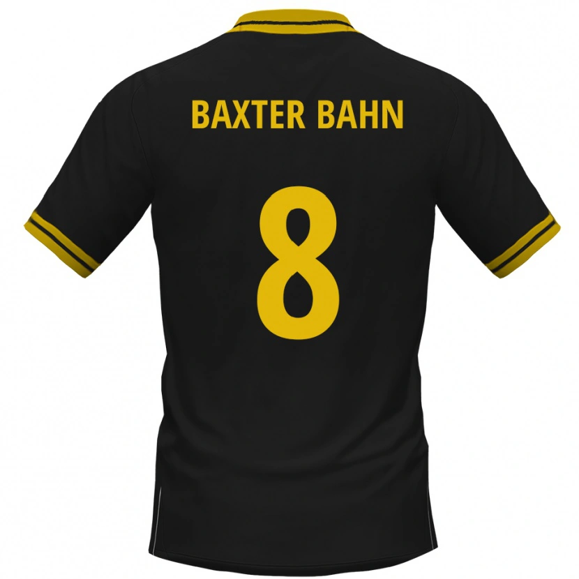 Danxen Men Bentley Baxter Bahn #8 Black Yellow Away Jersey 2025/26 T-Shirt